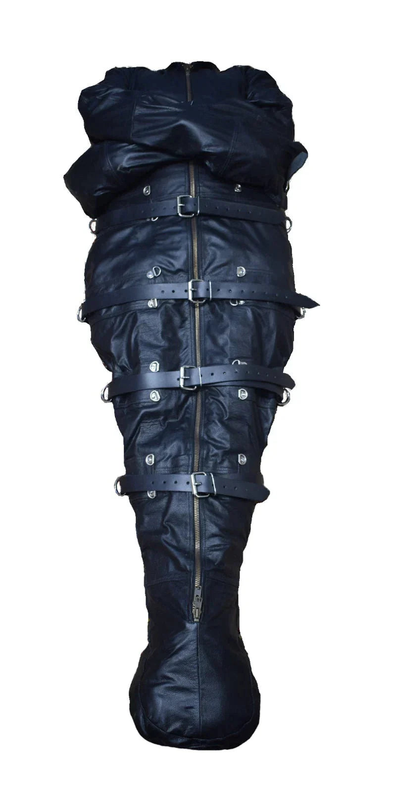Black Leather Bondage Sleep Sack Restraint