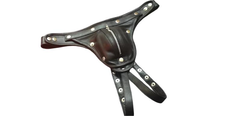 Genuine Leather Jockstrap For Men