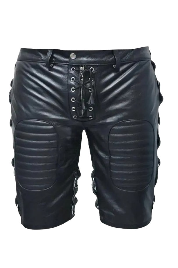 leather shorts, leather shorts bondage, leather shorts bdsm, leather gay shorts, gay leather shorts