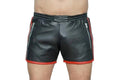leather shorts, leather shorts bondage, leather shorts bdsm, leather gay shorts, gay leather shorts