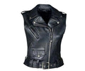 leather vest, gay leather vest, leather vest bdsm, bondage leather vest