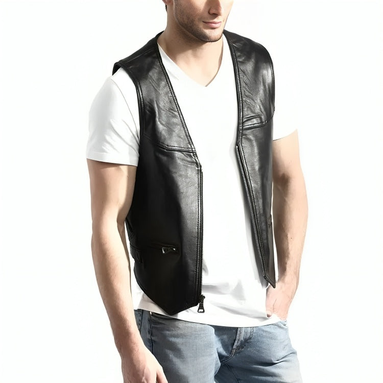 leather vest, gay leather vest, leather vest bdsm, bondage leather vest