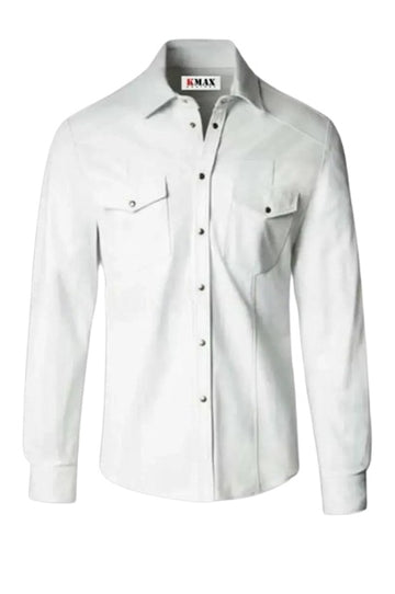 Men's genuine leather shirt