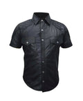 leather shirt, gay leather shirt, leather shirt  bdsm, bondage leather shirt, gay shirt, leather gay shirt