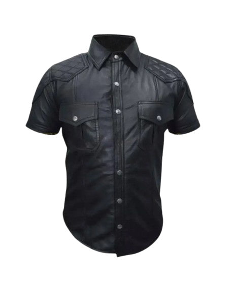 leather shirt, gay leather shirt, leather shirt  bdsm, bondage leather shirt, gay shirt, leather gay shirt