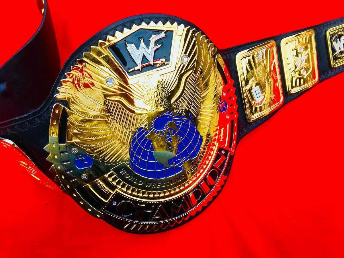Big Eagle Scratch Custom Championship Belt with 24kt Gold Plating, view 3