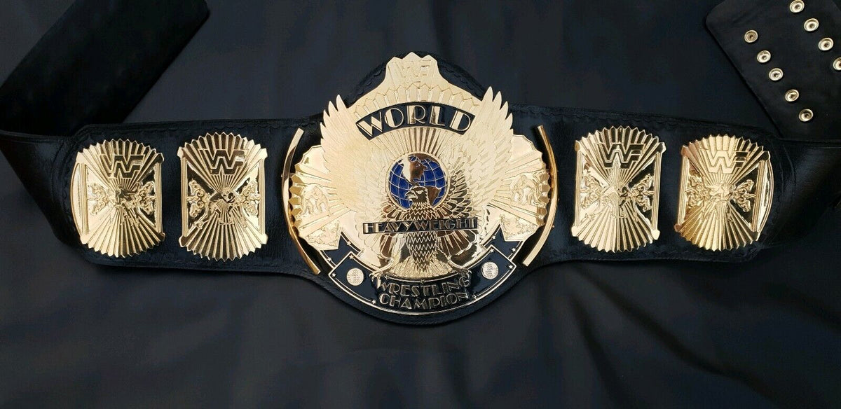 Custom Eagle Championship Belt with 24K Gold-Plated Plates, view 3