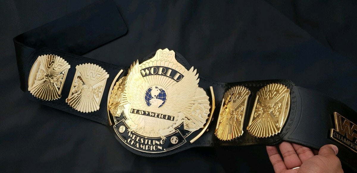 Custom Eagle Championship Belt with 24K Gold-Plated Plates, view 2