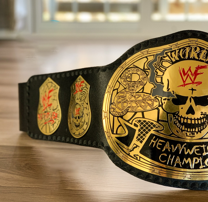 Smoking Skull Snake Skin Championship Belt, view 5