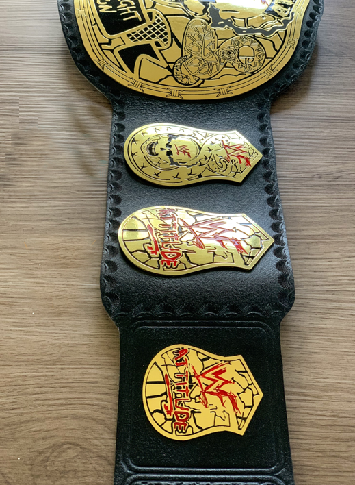 Smoking Skull Snake Skin Championship Belt, view 4