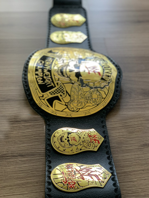 Smoking Skull Snake Skin Championship Belt, view 3