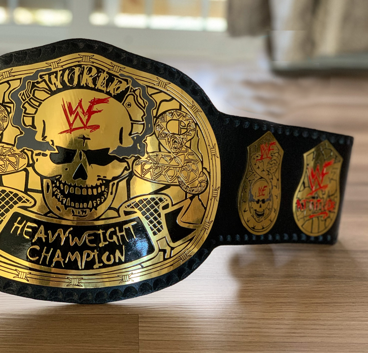 Smoking Skull Snake Skin Championship Belt, view 2